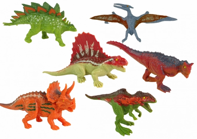 Sada figurek Dinosauři 6 ks Barevné