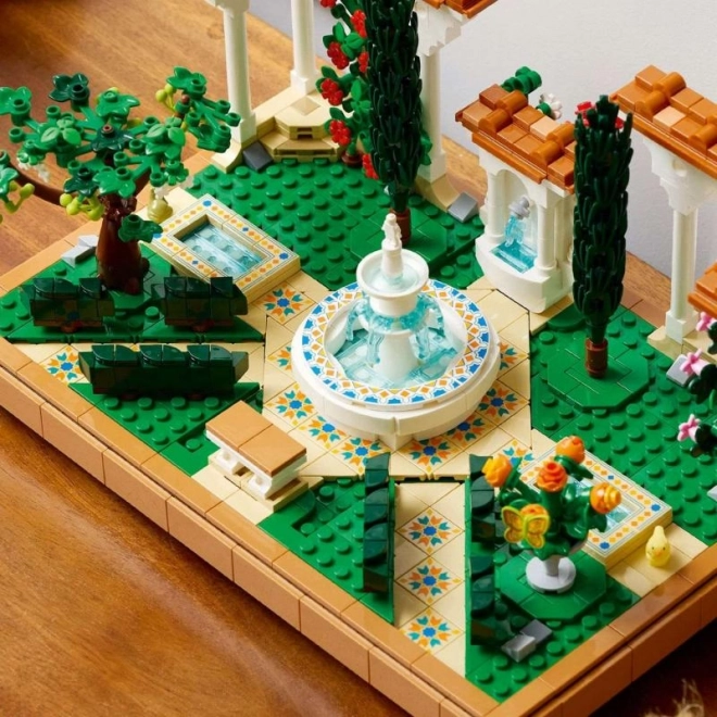 Fontána v zahradě LEGO Icons