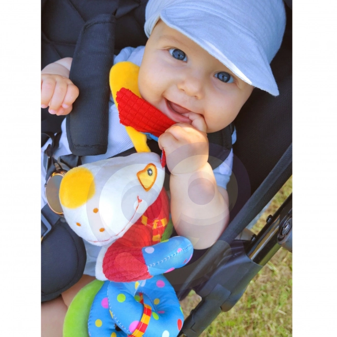 Woopie Baby závěsná spirála na kočárek pejsek