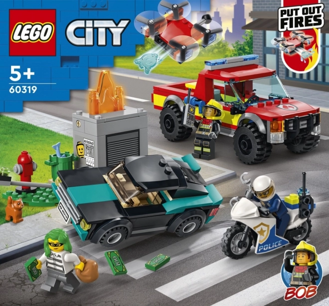 LEGO City 60319 Hasiči a policejní honička