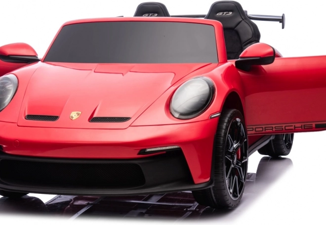 Dětské elektrické autíčko PORSCHE 911 GT3 s tabletem mp4 – Červené