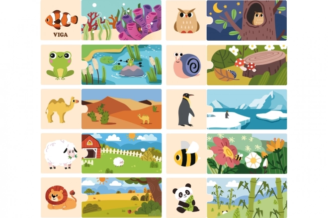 Puzzle Zvířátka Logické Zábavy VIGA