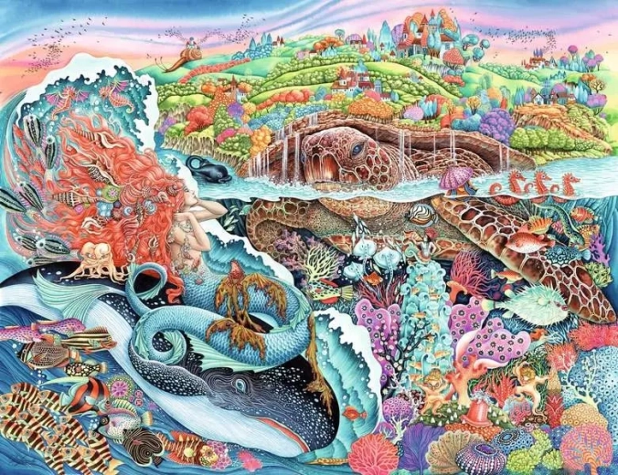 puzzle příběhy z hlubin 2000 dílků RAVENSBURGER