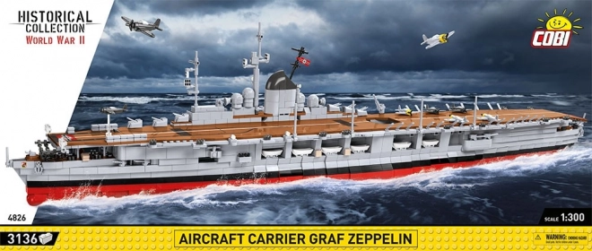 COBI 4826 II WW Letadlová loď Graf Zeppelin, 1:300, 3135 k