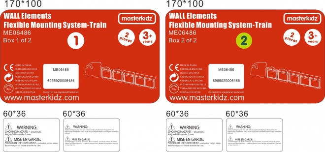 Systém pro Montáž Nástěnných Tabulí Masterkidz Flex - Vlak