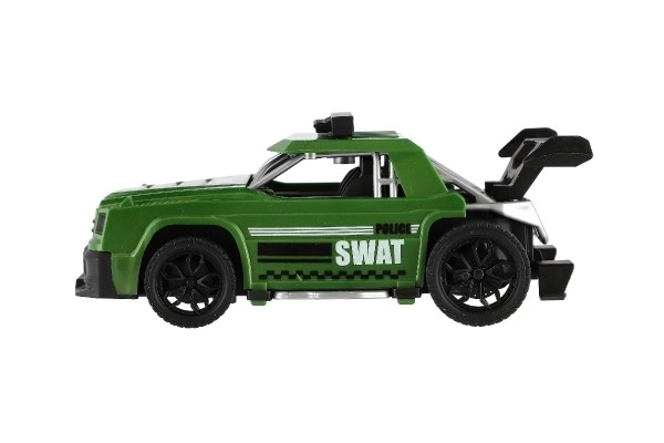 Plastové závodní auto na setrvačník - 16 cm
