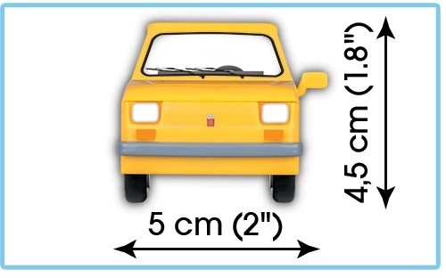 Stavebnice 71 prvků Polski Fiat 126P