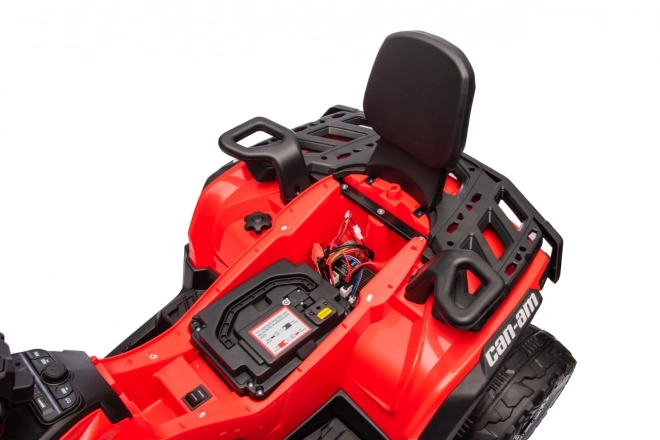 Elektrický dětský čtyřkolka Can-Am Outlander červená