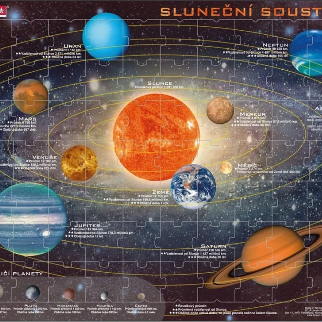 Puzzle Sluneční soustava 70 dílků
