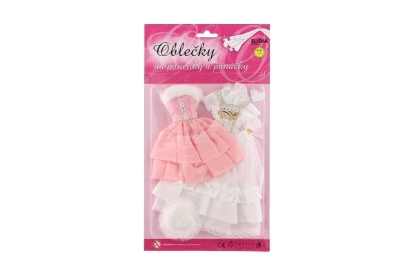 Oblečky pro panenky s doplňky - 2 kusy
