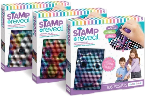 razítkovací sada stamp to reveal – uspokojující tečkované umění pro děti