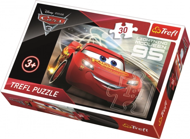 Puzzle Auta 3: Blesk McQueen 30 dílků