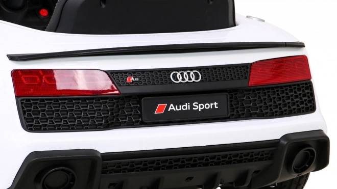 Audi R8 LIFT Bateriové auto + dálkové ovládání + EVA kola + MP3 + LED – Bílé