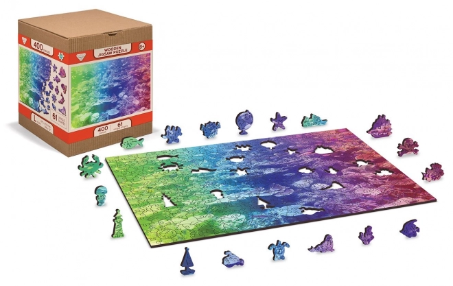 Dřevěné puzzle korálový útes od WOODEN CITY