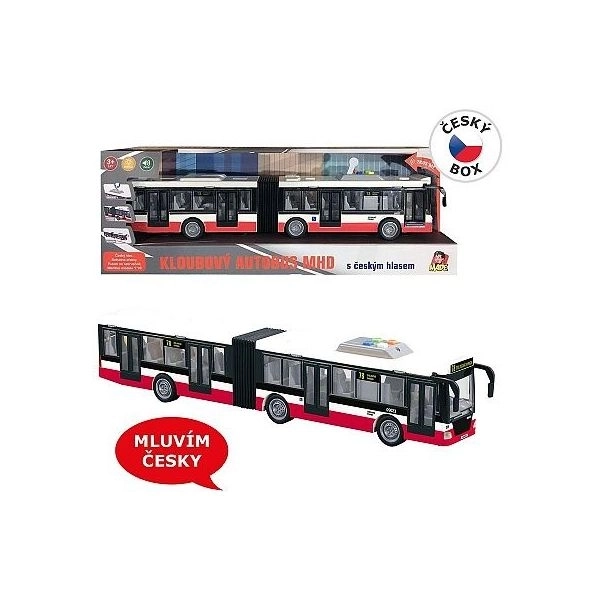 Autobus na setrvačník se zvukovými a světelnými efekty