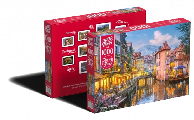 Puzzle Večer v Annecy 1000 dílků