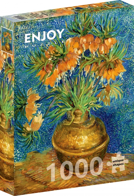 Puzzle Vincent van Gogh: Řebčíky v měděné váze 1000 dílků