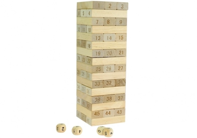 Dřevěná věžová arkádová hra 48 bloků