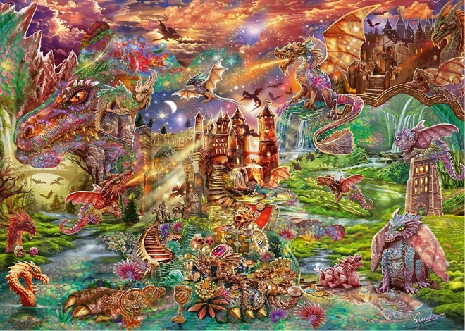 Puzzle Dračí Poklad 2000 Dílů