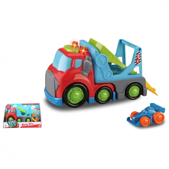 Kiddy Go! přepravní auto se světlem a zvukem 19,5 cm