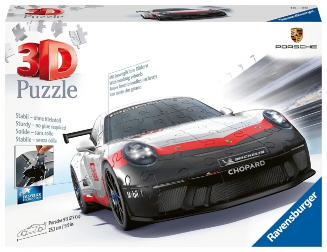 RAVENSBURGER 3D puzzle Porsche 911 GT3 Cup 152 dílků