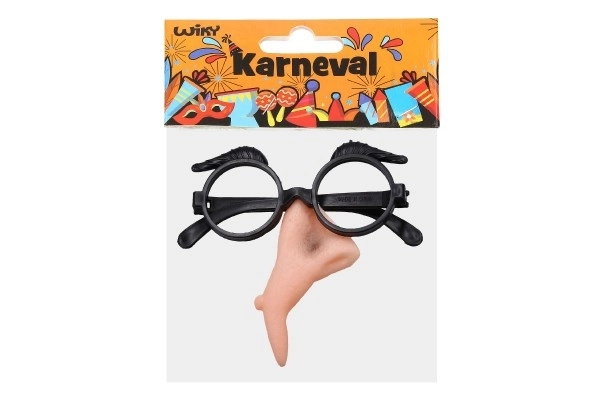 Set karneval - čarodějnice (nos + brýle)