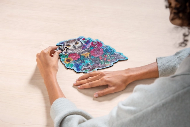 Dřevěné puzzle Tajemná sova 150 dílků