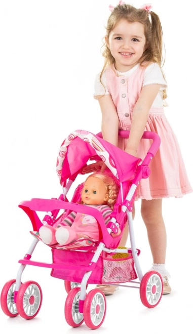 CHIPOLINO Sportovní kočárek pro panenky Dolly Multicolor