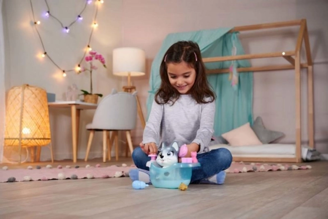 Pejsek Husky Pamper Petz ve vaně