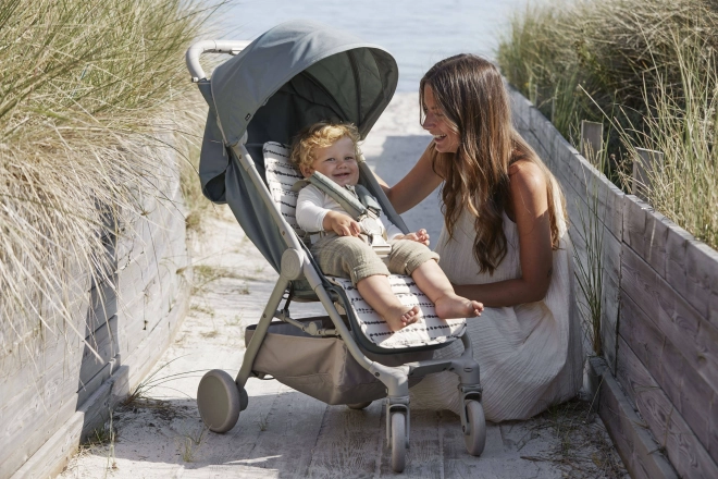 Elodie Details - Měkká vložka do kočárku - Autumn Rose – Tidemark Drops || Antracit || Bílá