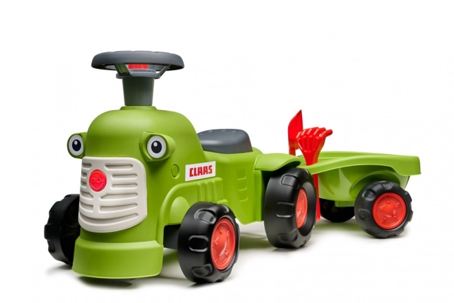 Odstrkovadlo traktor Claas s valníkem