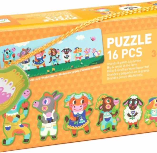 DJECO Puzzle Velcí a Malí na Farmě