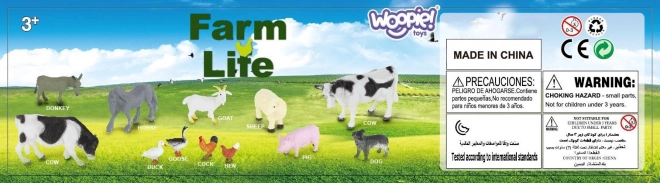 Woopie sada figurek zvířata farma 34 ks