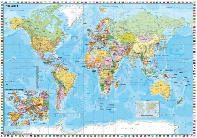 SCHMIDT Puzzle Politická mapa světa 1500 dílků