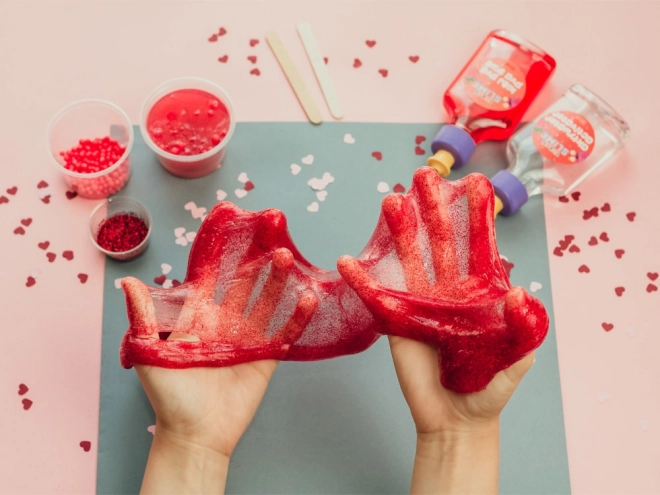 Tuban kreativní senzorická sada Slime - Jahoda XL