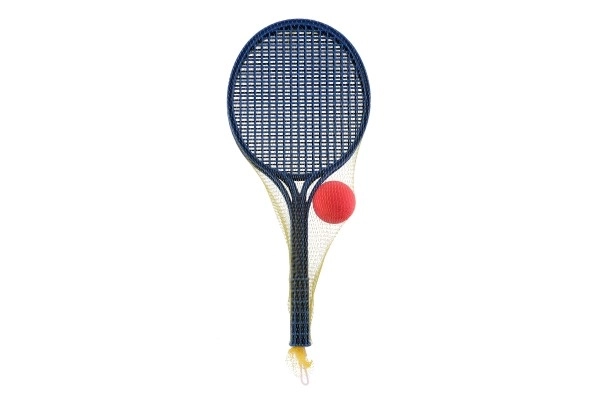 Soft tenis plast barevný+míček 53cm v síťce