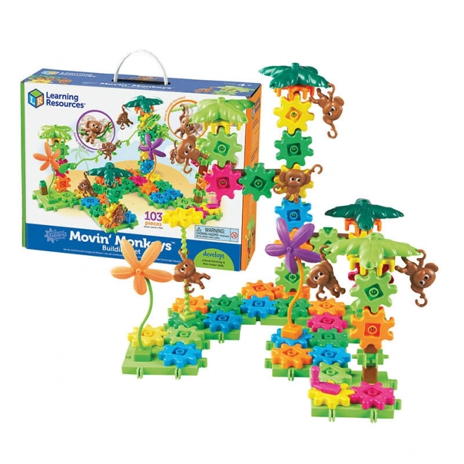 Ozubená kola! Stavebnice Movin' Monkeys Learning Resources LER 9119