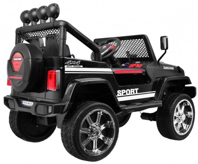 Dětské elektrické auto Raptor Drifter černé s dálkovým ovladačem a pohonem 4x4