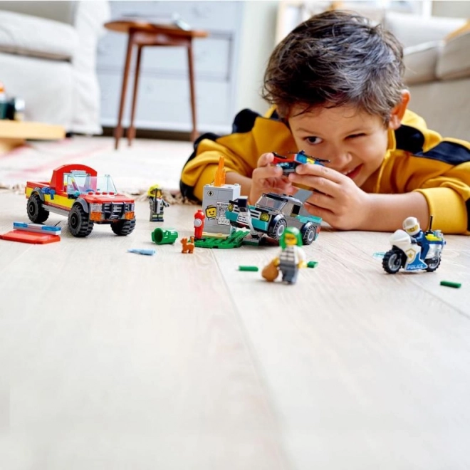 LEGO City 60319 Hasiči a policejní honička