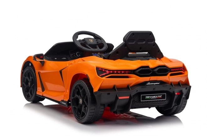 Dětské elektrické auto Lamborghini Revuelto oranžové