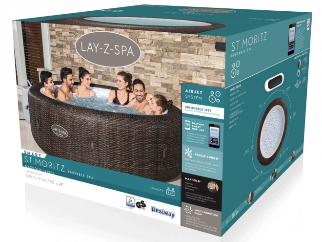 Bestway Jacuzzi Lay-Z-Spa St. Moritz Smart 5 - 7os WiFi aplikace 60023