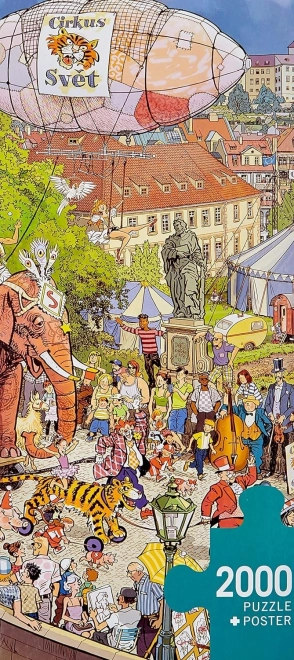 Puzzle Pouliční průvod 2000 dílků