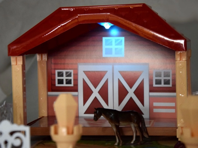 Velká sada Farma na pastvině zvířata