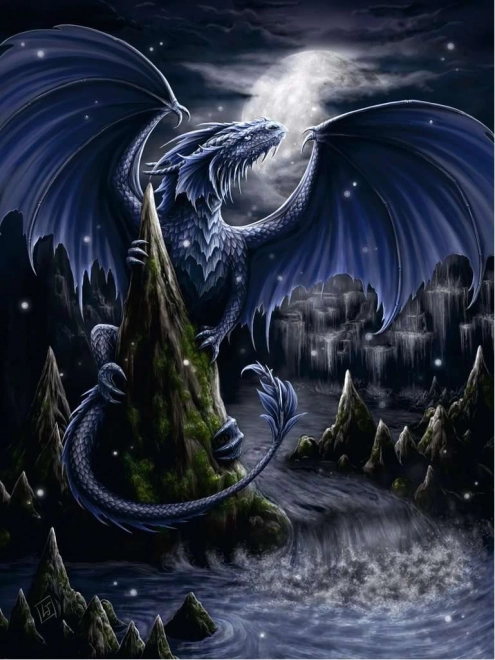 Puzzle 1500 dílků Černý drak Ravensburger