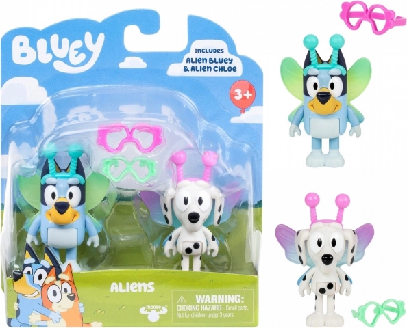Figurky Bluey dvou- balení Baby Bluey a Chloe