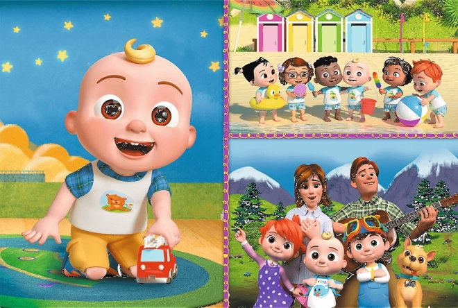 Puzzle Obr Tiny 15 dílků - Cocomelon Veselý den s přáteli