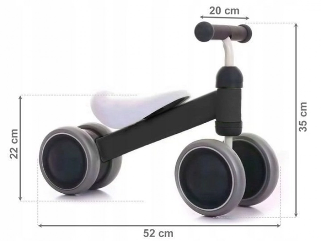 ECOTOYS Odrážedlo MINI černé