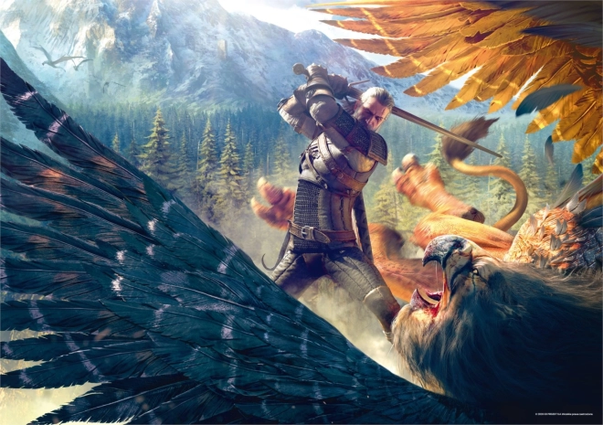 Zaklínač puzzle Griffinův souboj 1000 dílků