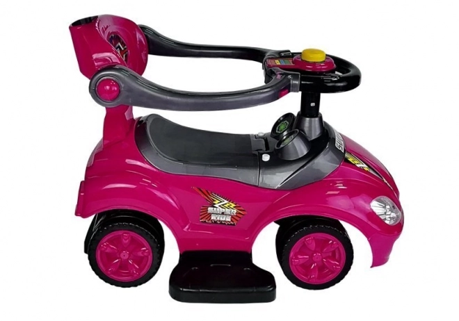 Mega Car 3v1 Push Ride Pink
