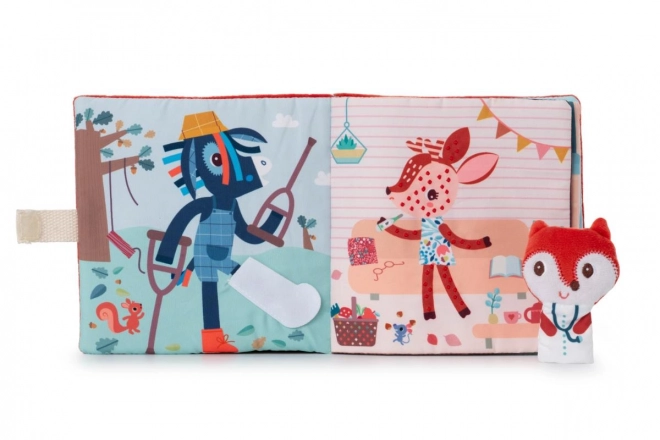 Lilliputiens - textilní knížka s prstovou loutkou - doktorka Alice